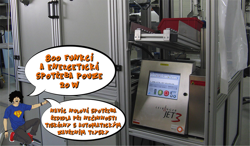 InkJet s manipulátorom tlačovej hlavy a 800 funkciami