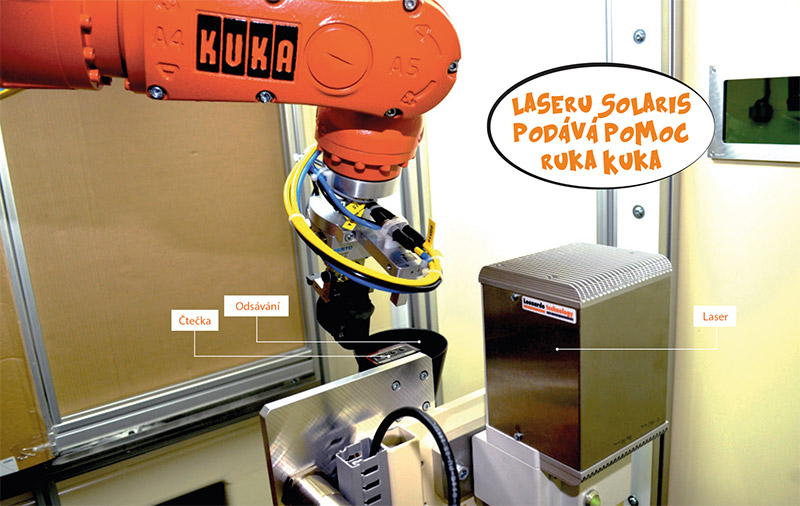 Robotické pracovisko s laserom Solaris