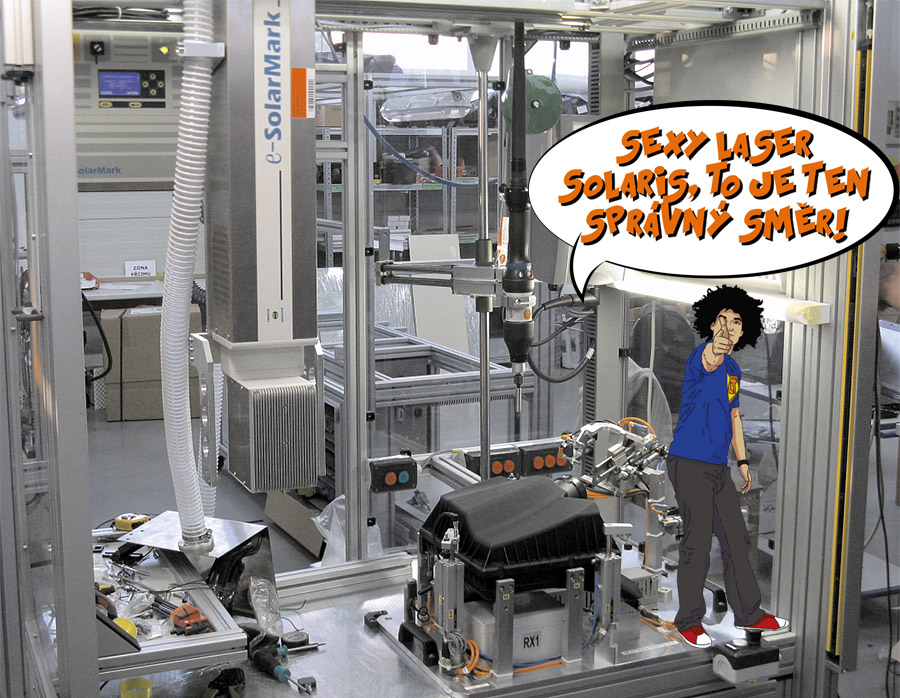Ekonomické značenie s CO2 Solaris laserom 